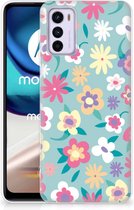 Leuk TPU Back Case Motorola Moto G42 GSM Hoesje met Tekst Flower Power