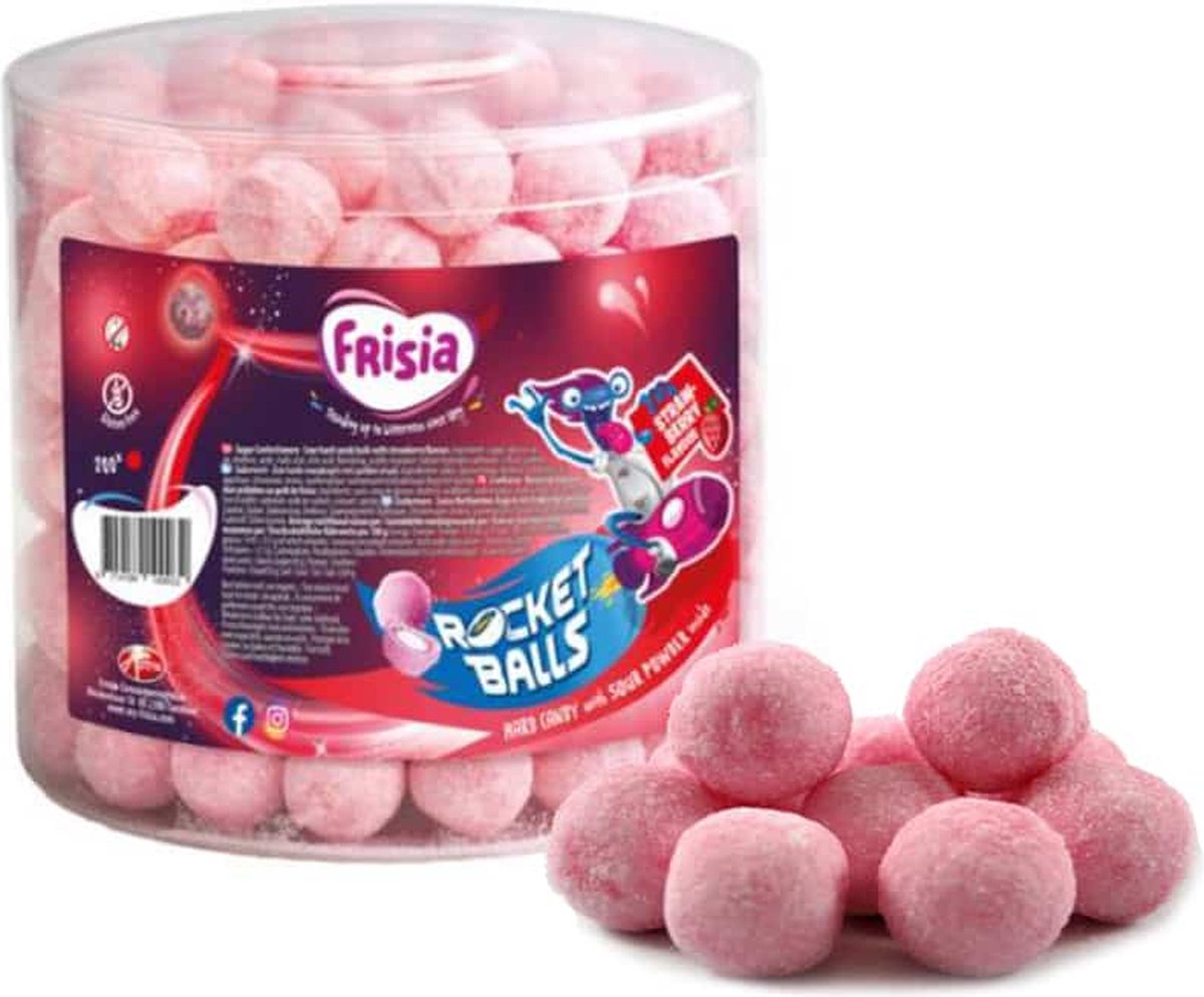 thumbnail: Rocket Balls – Salmiak Kogels – 4 Kg – Grote Voorraadverpakking Voor Echte Dropfans