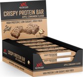 XXL Nutrition - Crispy Protein Bar - Super Crispy Eiwitreep - Proteïne: 20 Gram - Vegan Eiwit Snack - Apple Cinnamon - 12 Pack