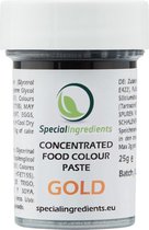 Geconcentreerde Voedingskleur Pasta - Goud - 25 gram