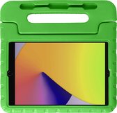 Hoes Geschikt voor iPad 10.2 2019 Hoes Bumper Kindvriendelijk Kids Case Kinderhoes - Hoesje Geschikt voor iPad 7 Hoesje Shockproof Cover Hoes - Groen