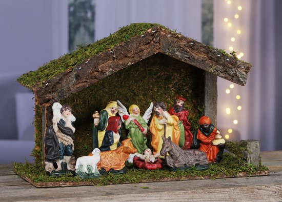 Crèche complète avec crèches - Décoration de Noël/décorations de Noël  crèches | bol