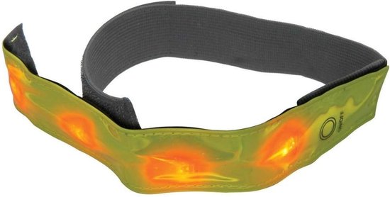IKZI-Light- Reflecterende armband - 4-led - Fluorgeel — afbeelding 4