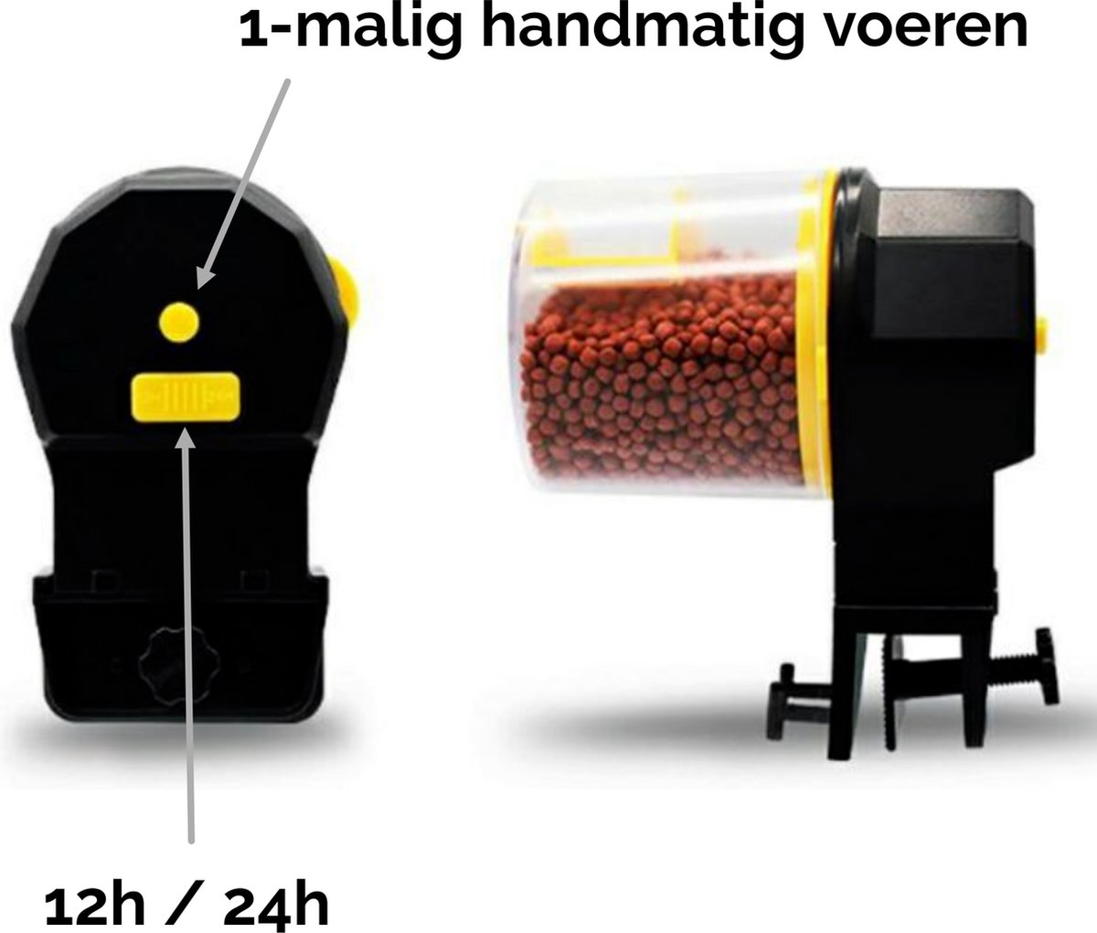 Automatische Voederautomaat voor Aquarium - Vissen Visvoer Voer Automaat - Incl. Batterijen - 12 of 24 uur - Vakantie Voersysteem Vis thumbnail 4