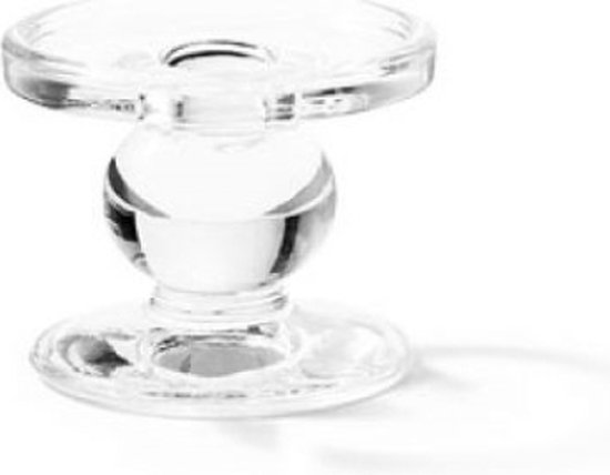 Ambiente kaarsen standaard glas Ø 9 - h 7 cm
