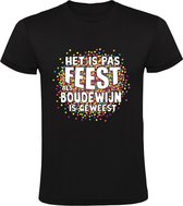 Ce n'est pas la fête tant que Boudewijn n'a pas été T-shirt homme | chemise | Noir