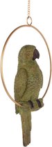 Baroque - Decoratief beeld of figuur - Fig. Papegaai hanger resin 27 cm - 27.5x17x6.5 - Polyresin