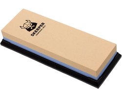 Skerper Basic SH001 Combinatieslijpsteen 180/600 Grit, voor het Vormen en Scherp Slijpen van een Bot Mes