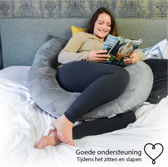 Litollo Coussin de Grossesse pour Dormir - Coussin Allaitement pour Femme  Enceinte - Coussin Grossesse Dormir en Coton - Coussin Maternité -  Pregnancy Body Pillow (Forme J - Gris) : : Cuisine et Maison