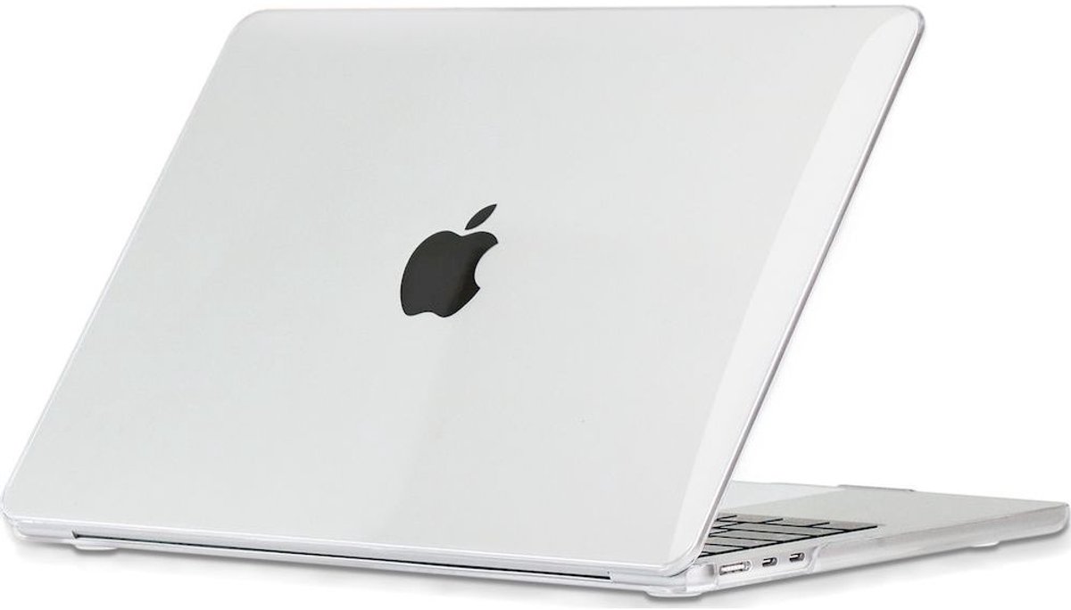 Mobigear Laptophoes geschikt voor Apple MacBook Air 13 Inch (2022-2025) Hoes Hardshell Laptopcover MacBook Case | Mobigear Sparkle - Wit - Model A2681 / A3113 / A3240