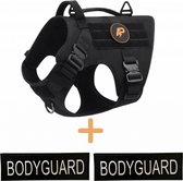 Always Prepared © Pro K9 Hondentuig - Anti trek tuig - Y tuig - Middel en grote hond – Veiligheidstuig – Inclusief Bodyguard Patches