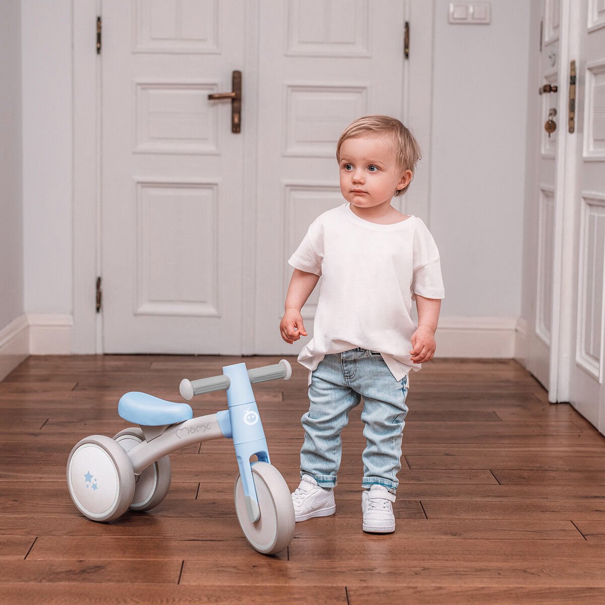 Momi TEDI Çocuk Pedalsız Üç Tekerlekli Bisiklet - Mavi Fiyatı