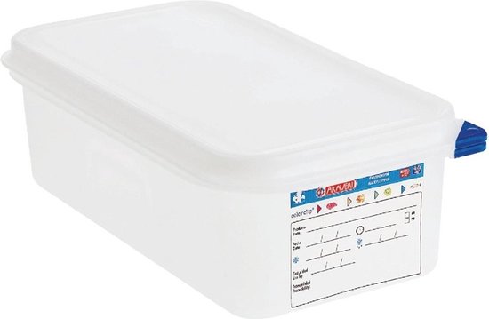 Araven GN 1/2 voedseldoos met deksel 4L - GL261 - Nisbets De Leverancier voor de Horeca