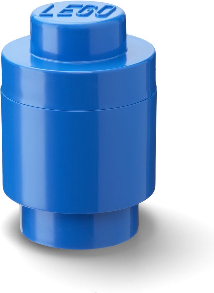 Lego Opbergbox - Brick 1 - Rond - Blauw