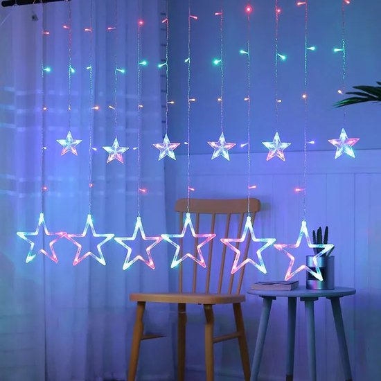 Star Trading Led-lichtgordijn, 1,3 x 2 m, voor binnen en buiten, 120 leds, extra warmwit, IP44