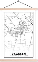 Porte-affiche avec affiche - Affiche scolaire - Carte - Vaassen - Carte - Plan de la ville - 120x180 cm - lattes vierges
