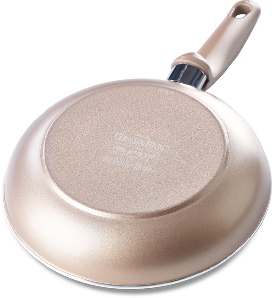 GreenPan Cambridge Koekenpan 20cm – PFAS-vrije antikleeflaag – Koekenpan inductie – Keramische koekenpan - Ovenbestendig tot 160°C - Koudgrepen - Brons