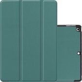 Hoesje Geschikt voor iPad 10.2 2020 Hoesje Case Hard Cover Hoes Book Case - Donkergroen
