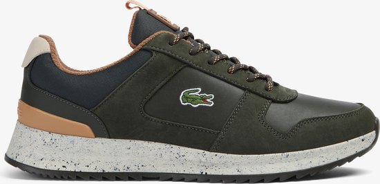 Foto: Lacoste joggeur 2 0 mannen sneakers dark green off white maat 42