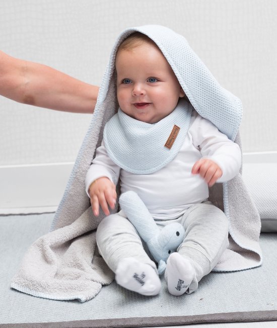 Baby's Only Bandana slab - Slabber Classic - Stonegreen - 0-8 maanden - Verstelbaar in twee maten van Baby's Only — afbeelding 2