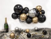 DIY Organic ballon slinger - Ballonnen slinger - zwart, zilver, goud - 2m