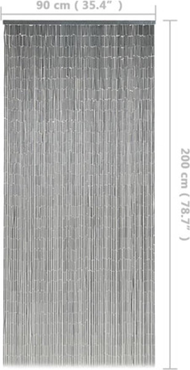 Vliegengordijn - bamboe look - 90x200 cm aanbieding bij Xenos