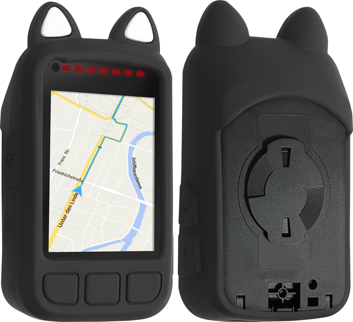 kwmobile hoesje voor Wahoo Elemnt Bolt V2 - Siliconen hoes voor fietsnavigatie - GPS beschermhoes