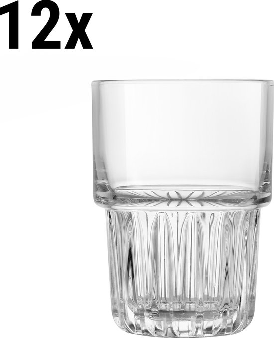 Lot De 12 Gobelets Everest 35cl En Verre - Marque Libbey - Neufs