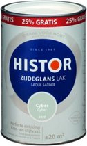 Histor Perfect Finish Alkyd Zijdeglans Cyber 1 liter + 25% gratis - Lakverf - Dekkend - Terpentine basis - 6927 Cyber