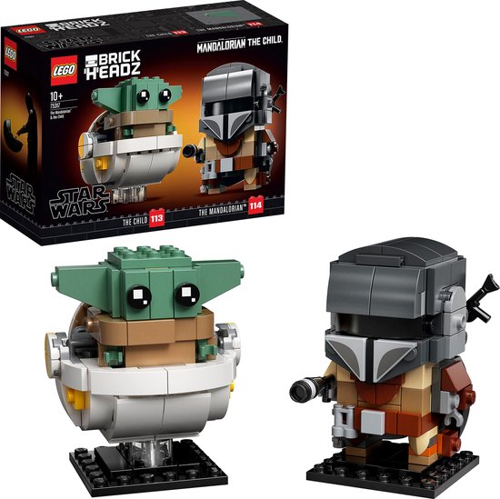 LEGO BrickHeadz Star Wars De Mandalorian & Baby Yoda - 75317 - LEGO