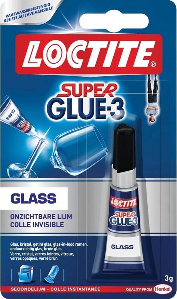 erfgoed wijsheid Herstellen Loctite Glaslijm 3 g - Glass - Lijm voor glas - Glas lijm - Transparant -  Transparante... | bol.com