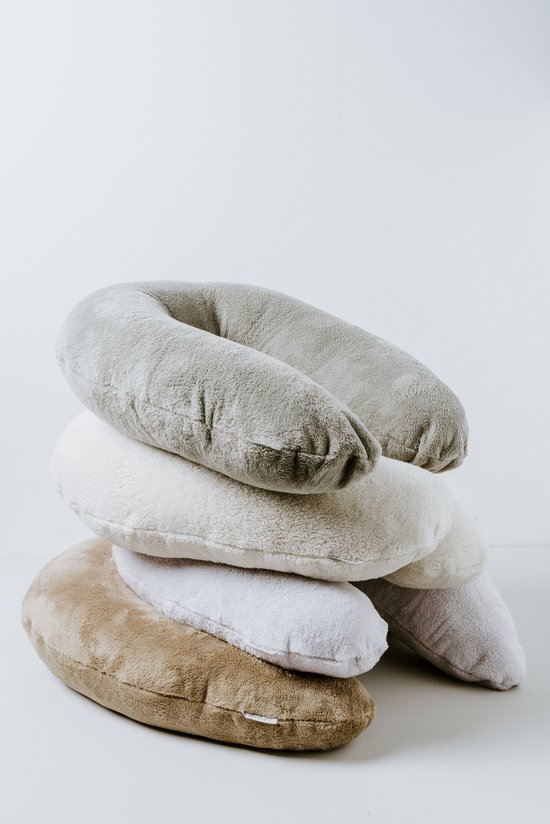 Baby's Only Voedingskussen - Zwangerschapskussen - Zijslaapkussen - Lichaamskussen Cozy - Clay - 160 cm - Extra zacht van Baby's Only — afbeelding 5