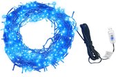 vidaXL - Lichtslinger - met - 150 - LED's - 15 - m - PVC - blauw