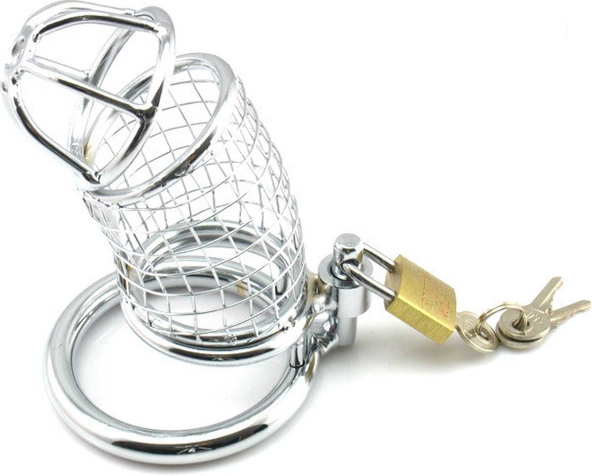 Goedkoopste Chasity Cage - Peniskooi - Cock - Kuisheidskooi voor Mannen - Metaal - Hangslot