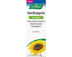 A.Vogel Oordruppels oorsmeer druppels - Reinigt de gehoorgang - 20 ml