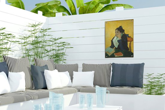 L'Arlésienne - Peinture de Vincent van Gogh Jardin poster 30x40 cm - petit - Toile de jardin / Toile d'extérieur / Peintures d'extérieur (décoration de jardin)