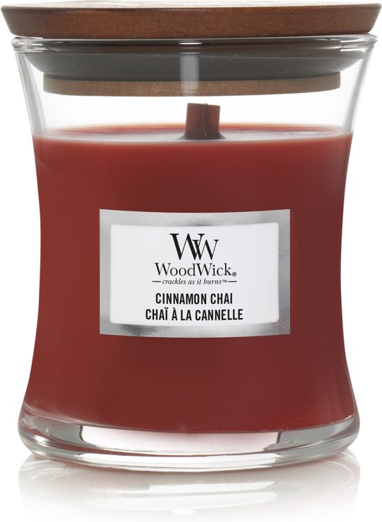 Woodwick Cinnamon Chai Mini Candle - Geurkaars
