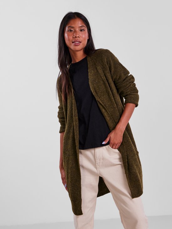 PIECES Dames Pcellen Ls Long Knit Cardigan Noos Vest