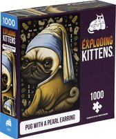 Pug with a Pearl Earring - Puzzel - 1000 stuks