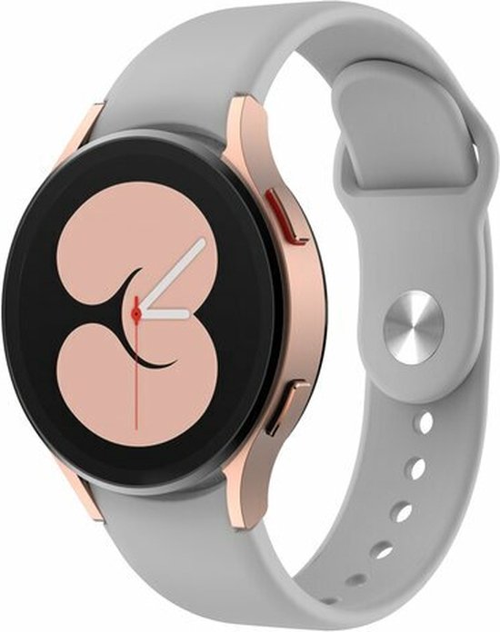 By Qubix Samsung Galaxy Watch 5 Pro bandje 45mm Sportbandje Grijs