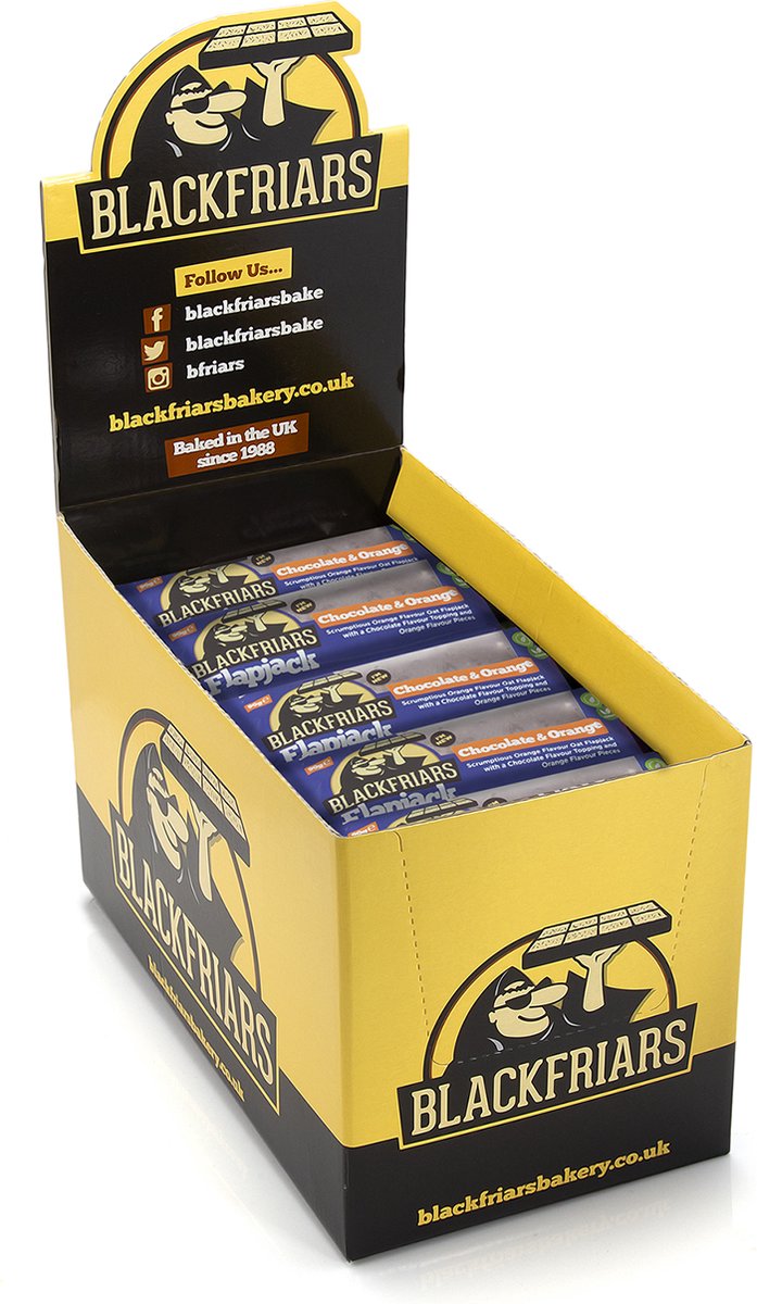 Goedkoopste Flapjacks 25x 90gr Chocolate & Orange