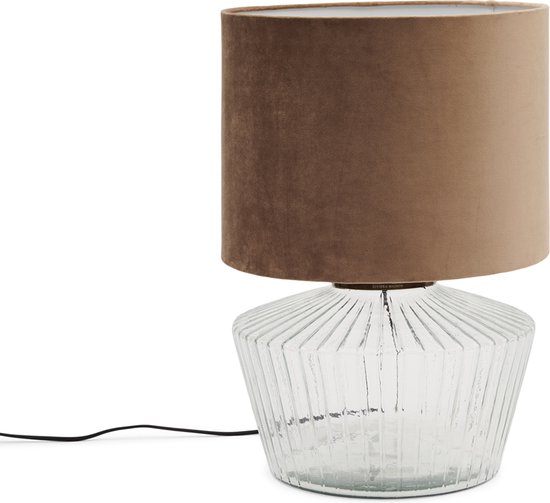 Riviera Maison Lampe de table salon - Pied de lampe en verre Nolana -  Transparent | bol