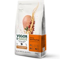 Vigor & Sage Hondenvoer Sport en Actief Ginseng 2 kg
