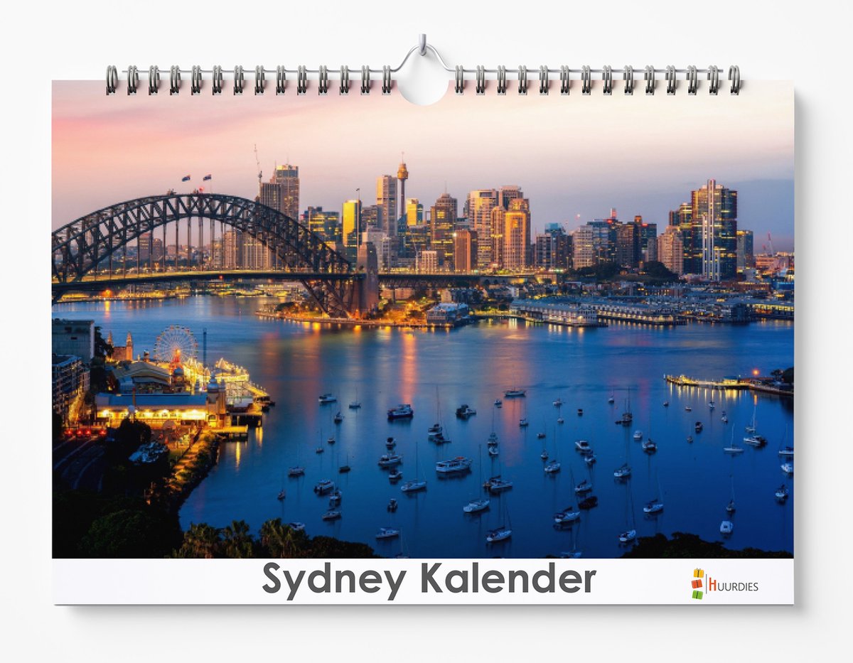 Sidney kalender XL 35 x 24 cm | Verjaardagskalender Sidney | Verjaardagskalender Volwassenen