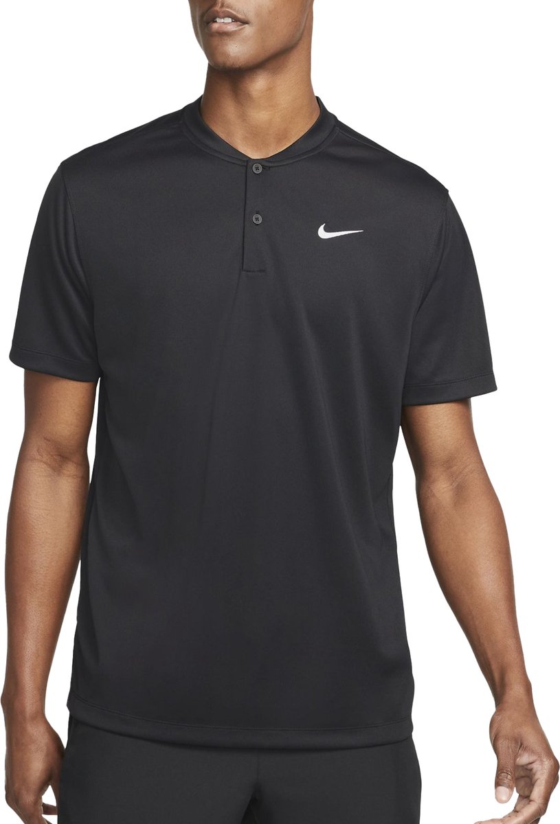 Nike Court Dri-FIT Blade Solid Poloshirt Mannen - Maat S