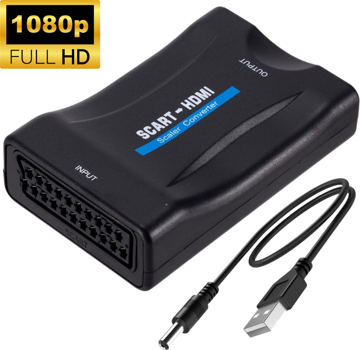 AdroitGoods SCART naar HDMI Converter Adapter Kabel Omvormer 1080P Full HD bol