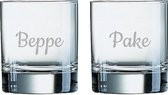 Gegraveerde Whiskeyglas 20cl Pake & Beppe