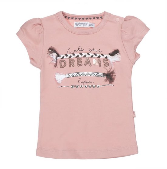 Dirkje - T-shirt Filles - Vieux rose - Taille 56