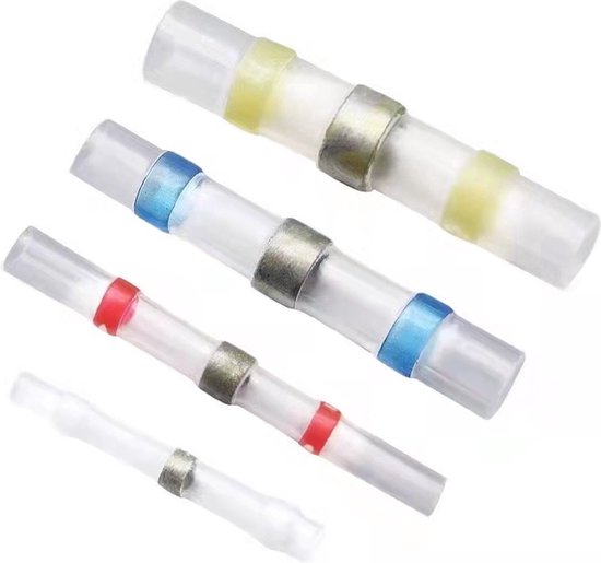 60 Manchons à Sertir Isolants Thermorétractables - Tailles De 0.5 à 6 Mm², Pour Câbles