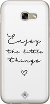 Coque Samsung Galaxy A5 2017 - Enjoy life - Zwart - Coque en Siliconen pour téléphone - Texte - Casimoda